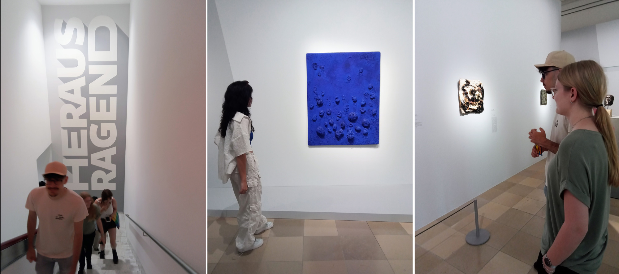 Schülerinnen und Schüler in der Ausstellung im Frankfurter Städel